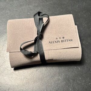 Alexis Bittar Tan Jewelry envelope